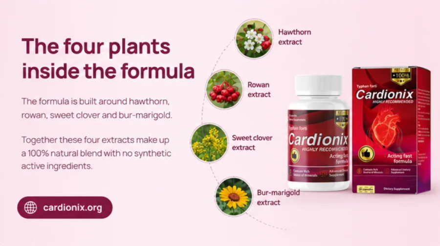 Cardionix — capsules with hawthorn, rowan, sweet clover and bur-marigold
